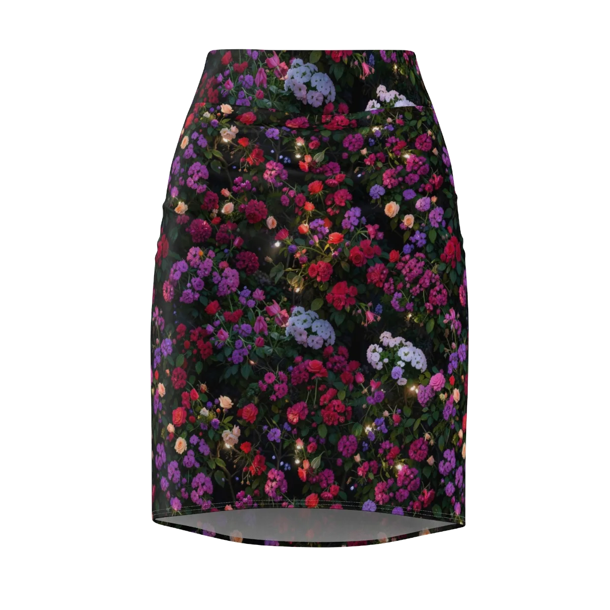 Velvet Bloom on Pencil Skirt — Front