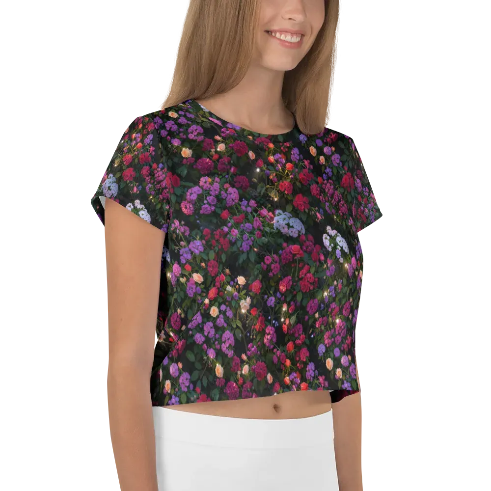 Velvet Bloom on Crop Tee — Right