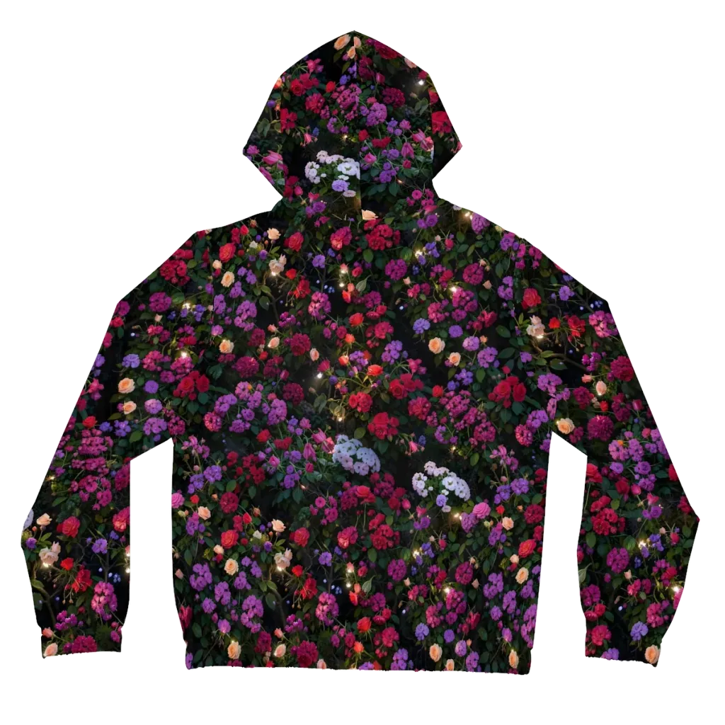 Velvet Bloom on Women's Full-Zip Hoodie — Back