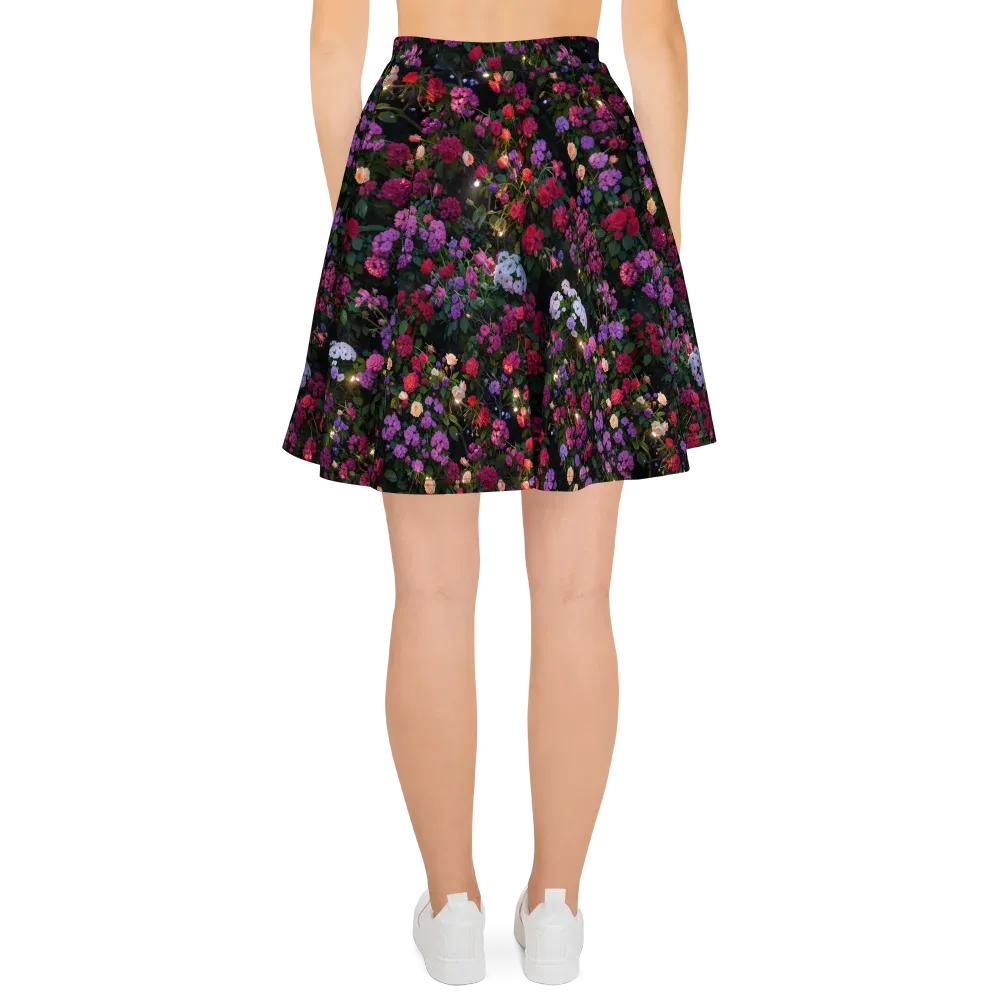 Velvet Bloom on Skater Skirt — Back