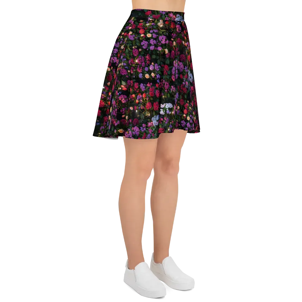 Velvet Bloom on Skater Skirt — Right
