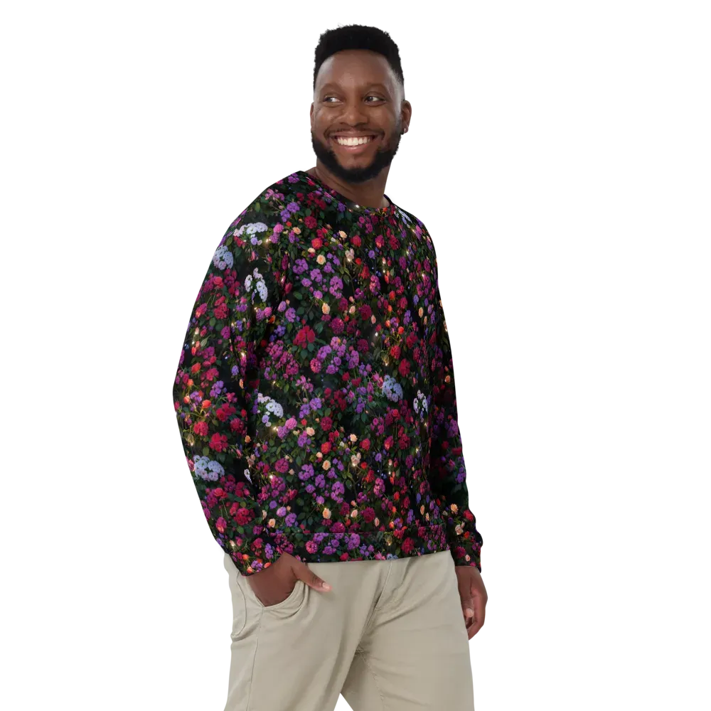 Velvet Bloom on Sweatshirt — Front