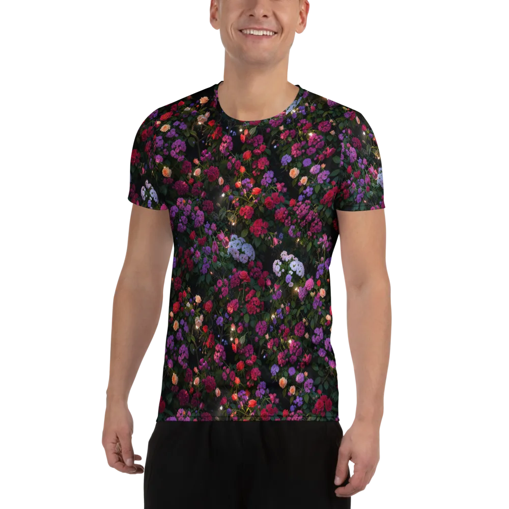 Velvet Bloom on Men's Athletic T-Shirt — Front