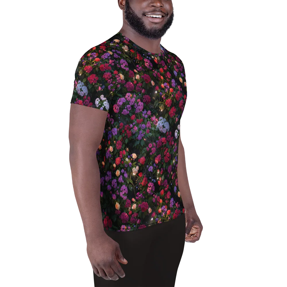 Velvet Bloom on Men's Athletic T-Shirt — Right