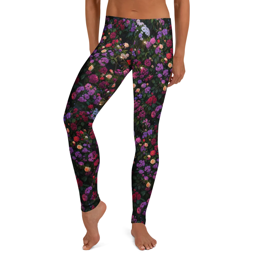 Velvet Bloom on Leggings — Front