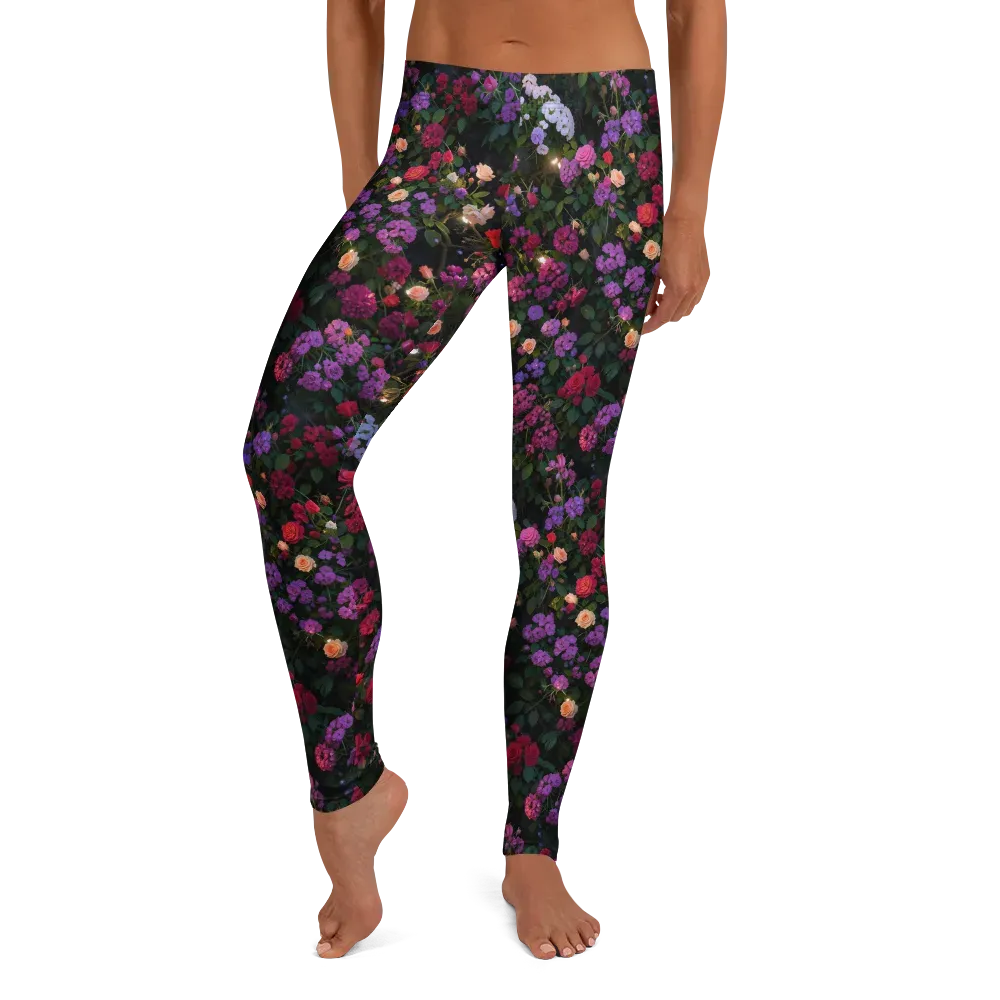 Velvet Bloom on Leggings — Front