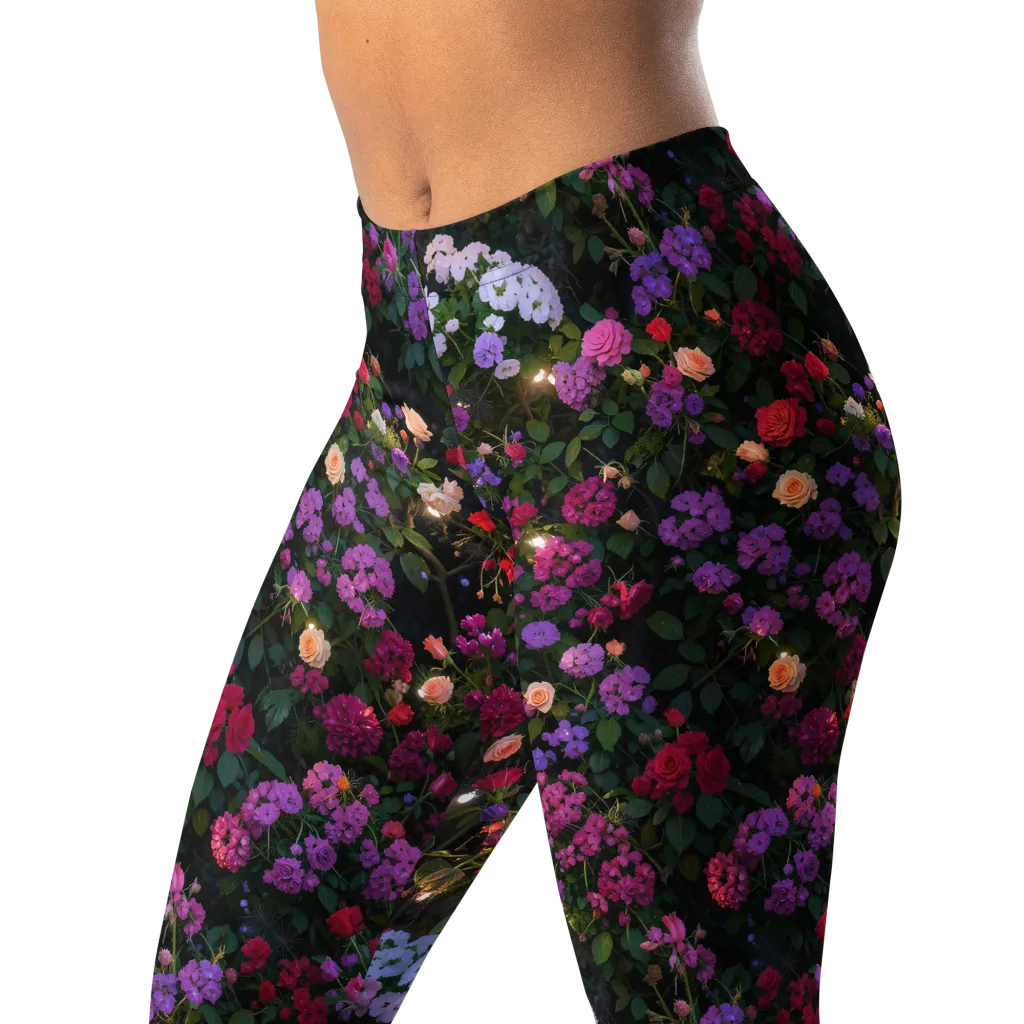 Velvet Bloom on Leggings — Left Front