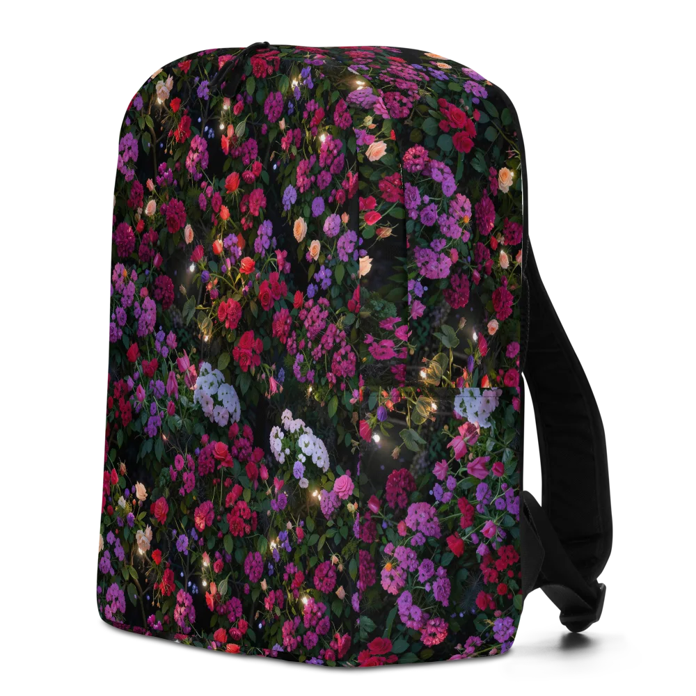 Velvet Bloom on Minimalist Backpack — Left
