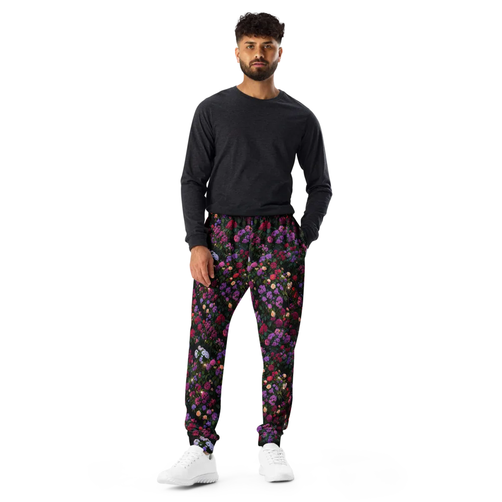 Velvet Bloom on Men's Joggers — Front