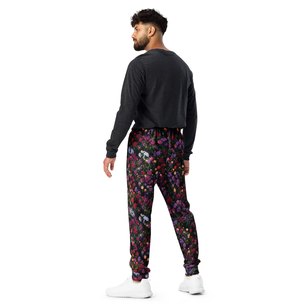 Velvet Bloom on Men's Joggers — Back