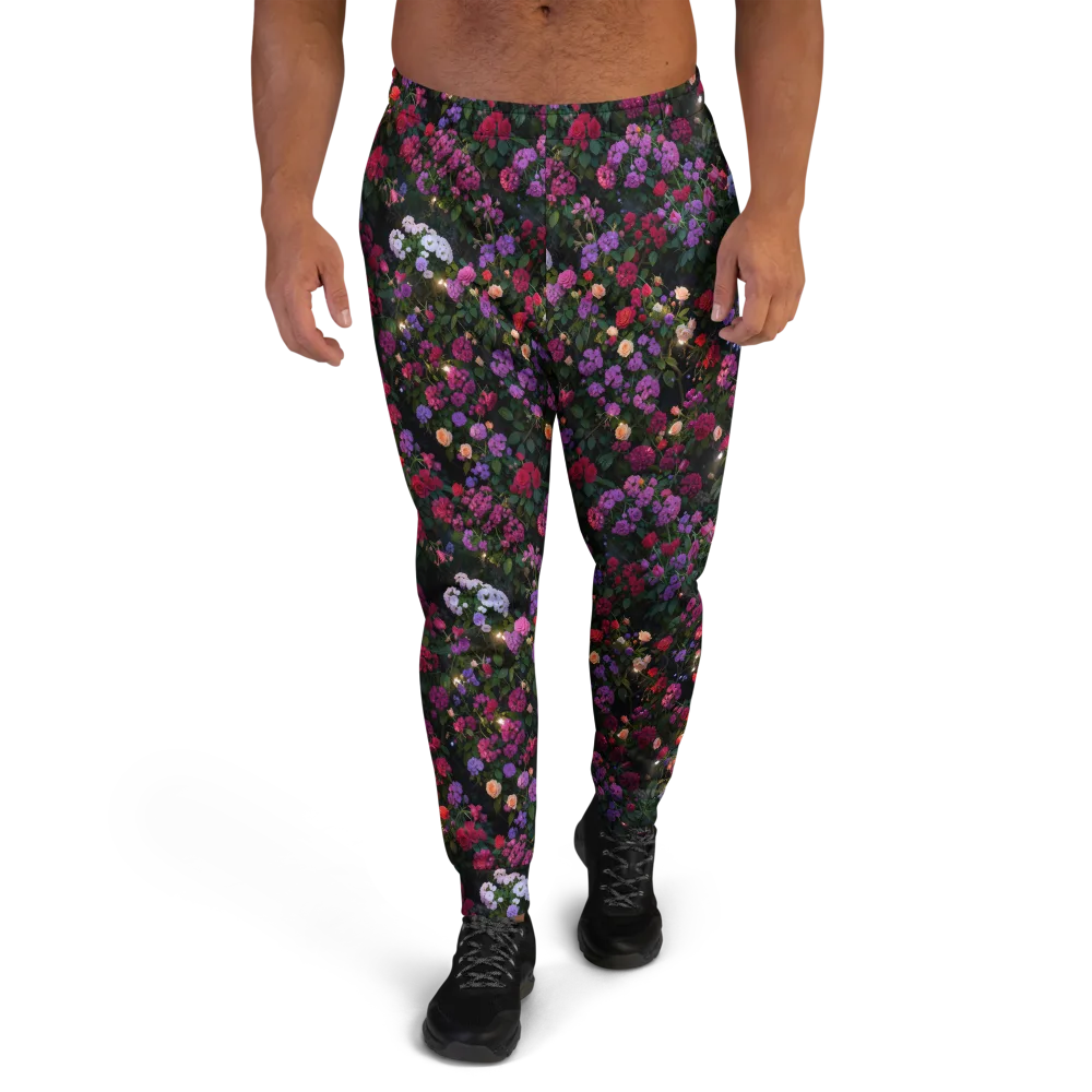 Velvet Bloom on Men's Joggers — Front