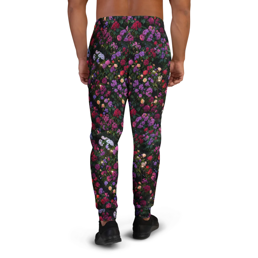 Velvet Bloom on Men's Joggers — Back