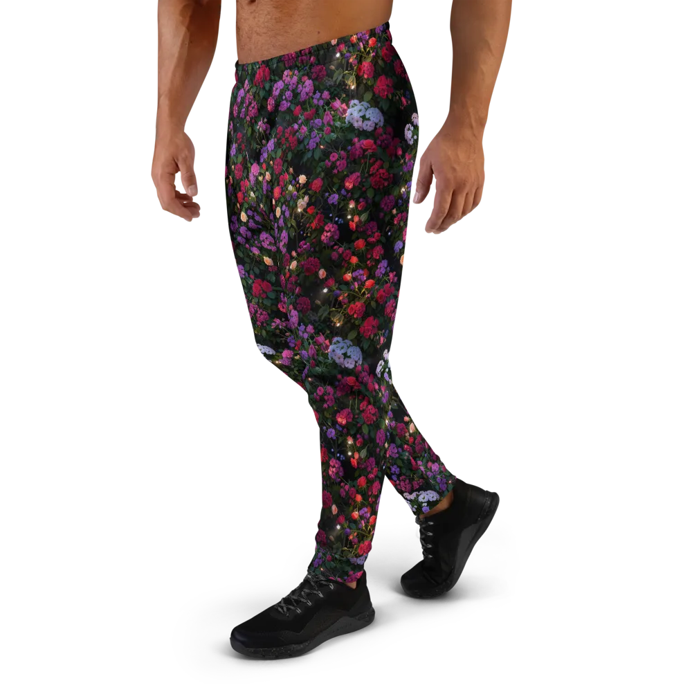 Velvet Bloom on Men's Joggers — Left