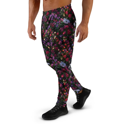 Velvet Bloom on a Men's Joggers