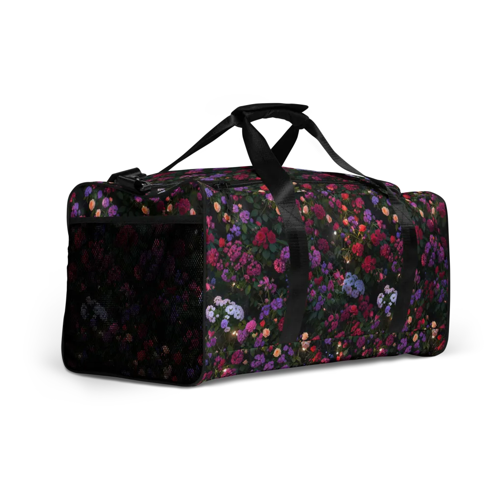 Velvet Bloom on Duffle Bag — Right Front