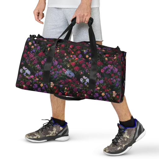 Velvet Bloom on a Duffle Bag