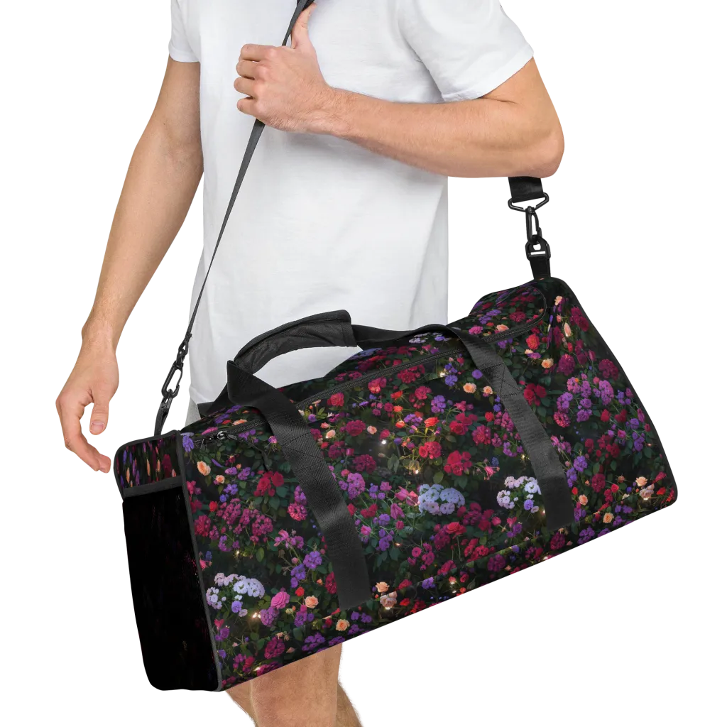 Velvet Bloom on Duffle Bag — Right Front