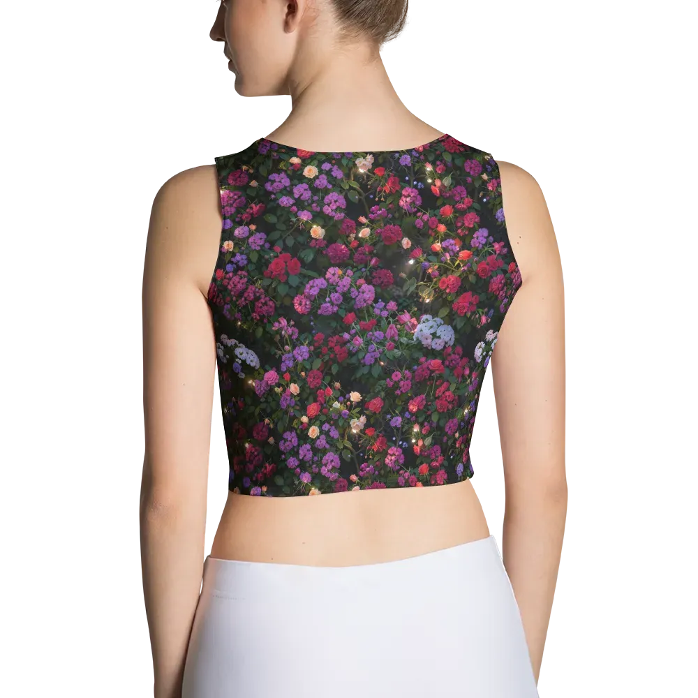 Velvet Bloom on Crop Top — Back