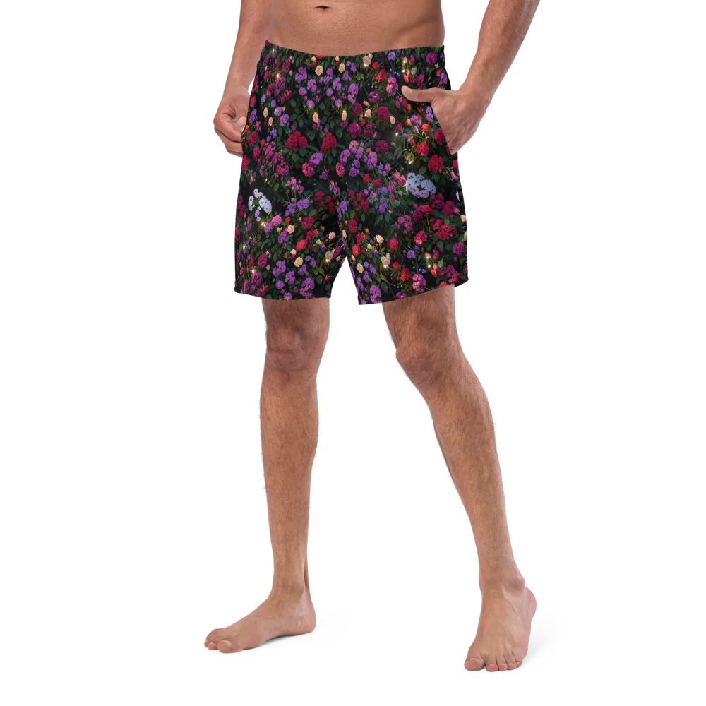 Velvet Bloom on Swim Trunks — Left Front