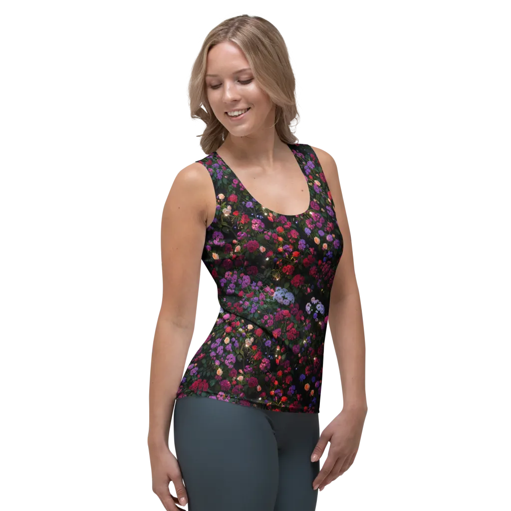 Velvet Bloom on Women's Tank Top — Right Front