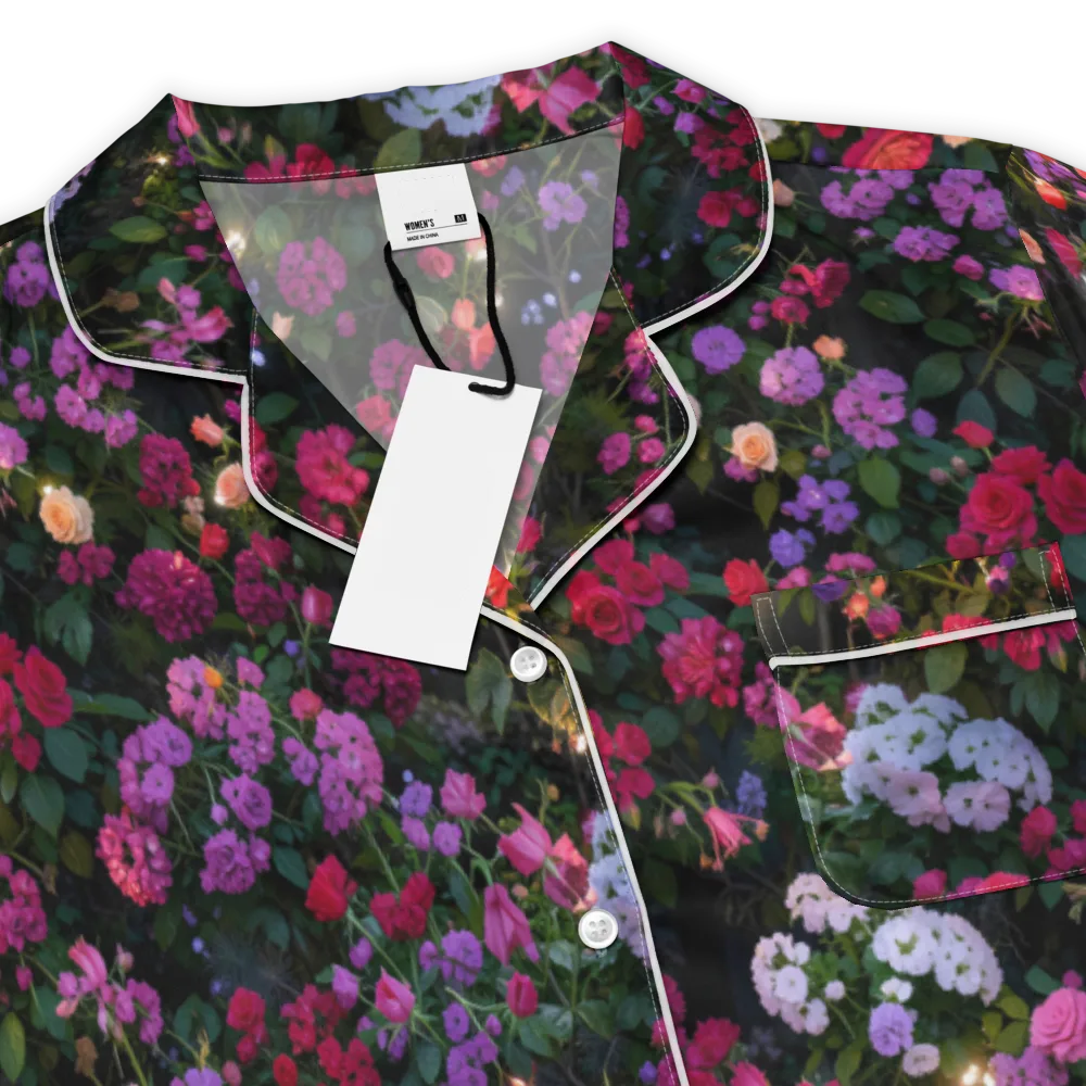 Velvet Bloom on Women's Short Sleeve Pajama Top — Product details