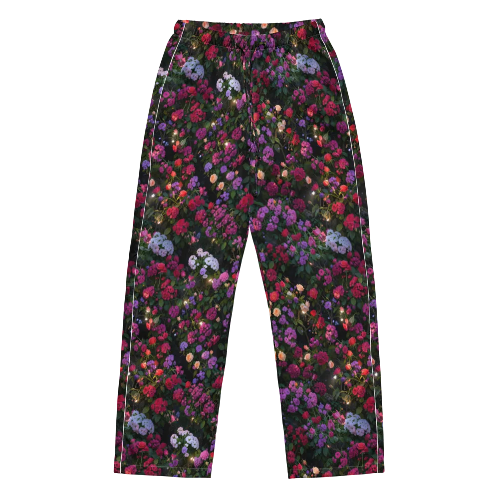 Velvet Bloom on Women's Pajama Pants — Front