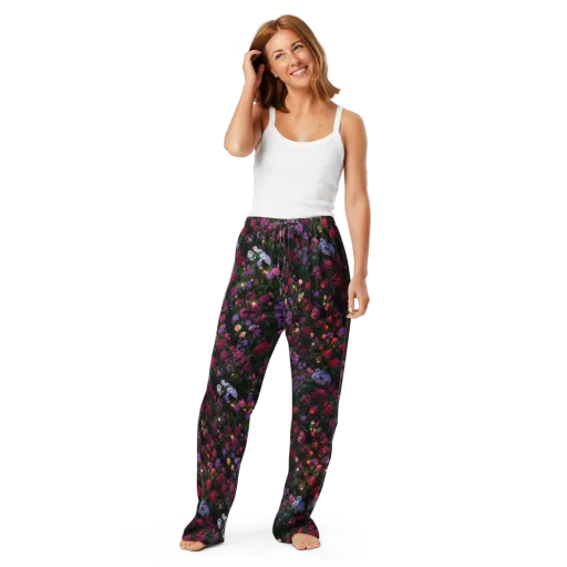 Velvet Bloom on a Women's Pajama Pants