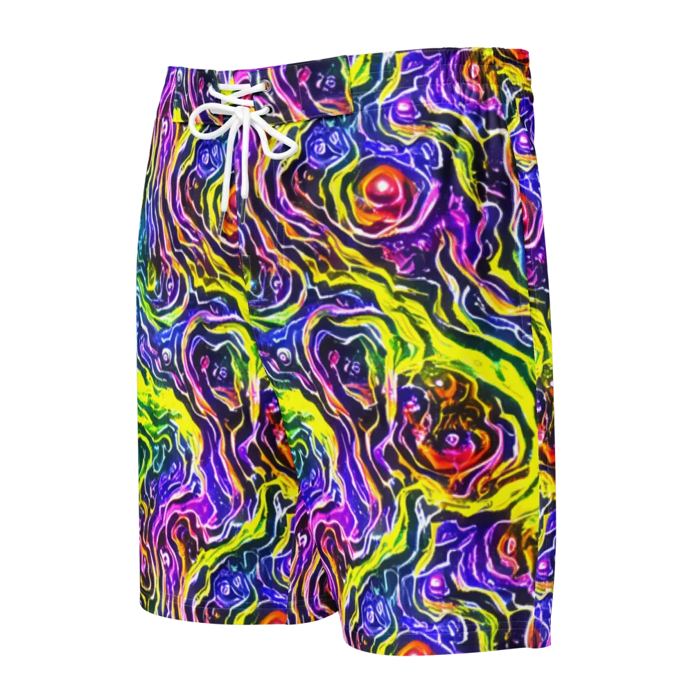 Cosmic Lava Lace on Men's Board Shorts — Front