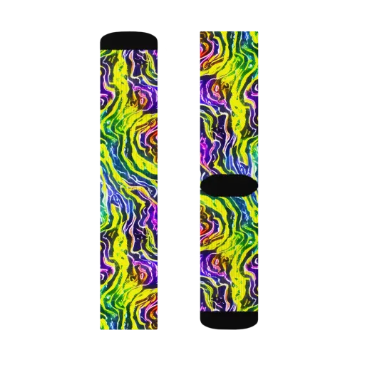 Cosmic Lava Lace on a Socks