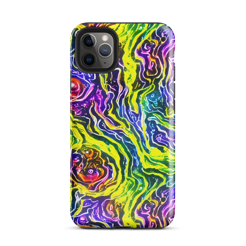 Cosmic Lava Lace on Tough Case for iPhone® — Front