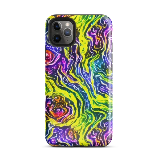 Cosmic Lava Lace on a Tough Case for iPhone®