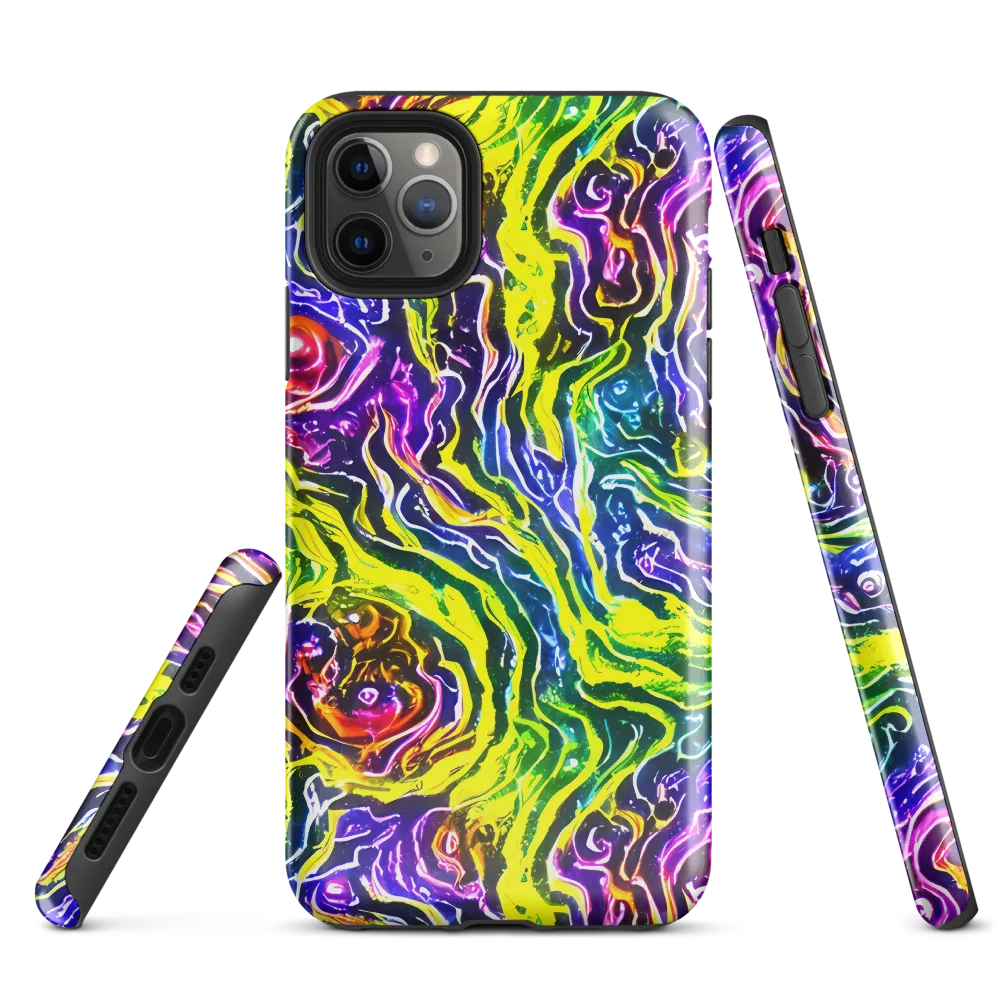 Cosmic Lava Lace on Tough Case for iPhone® — Front