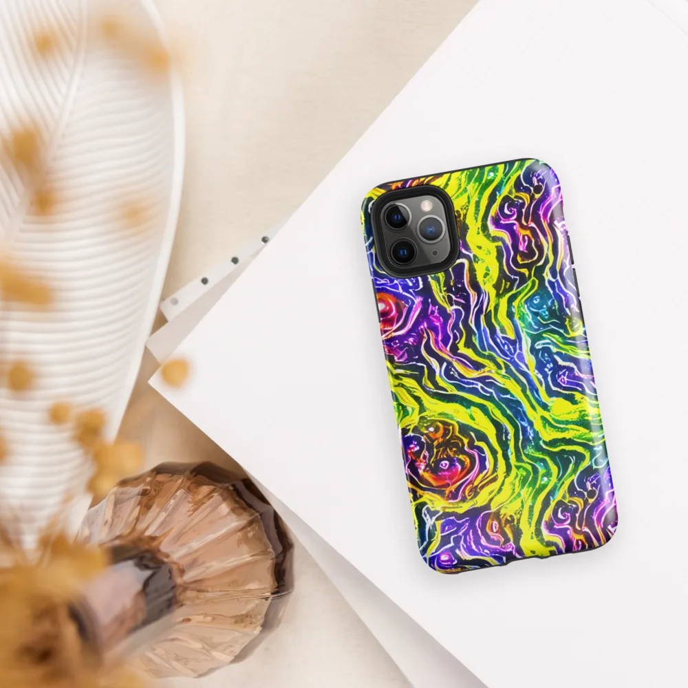 Cosmic Lava Lace on Tough Case for iPhone® — Front