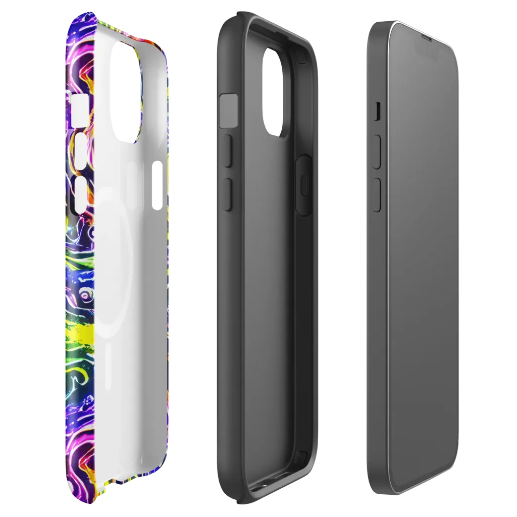 Cosmic Lava Lace on MagSafe Tough Case for iPhone® — Front