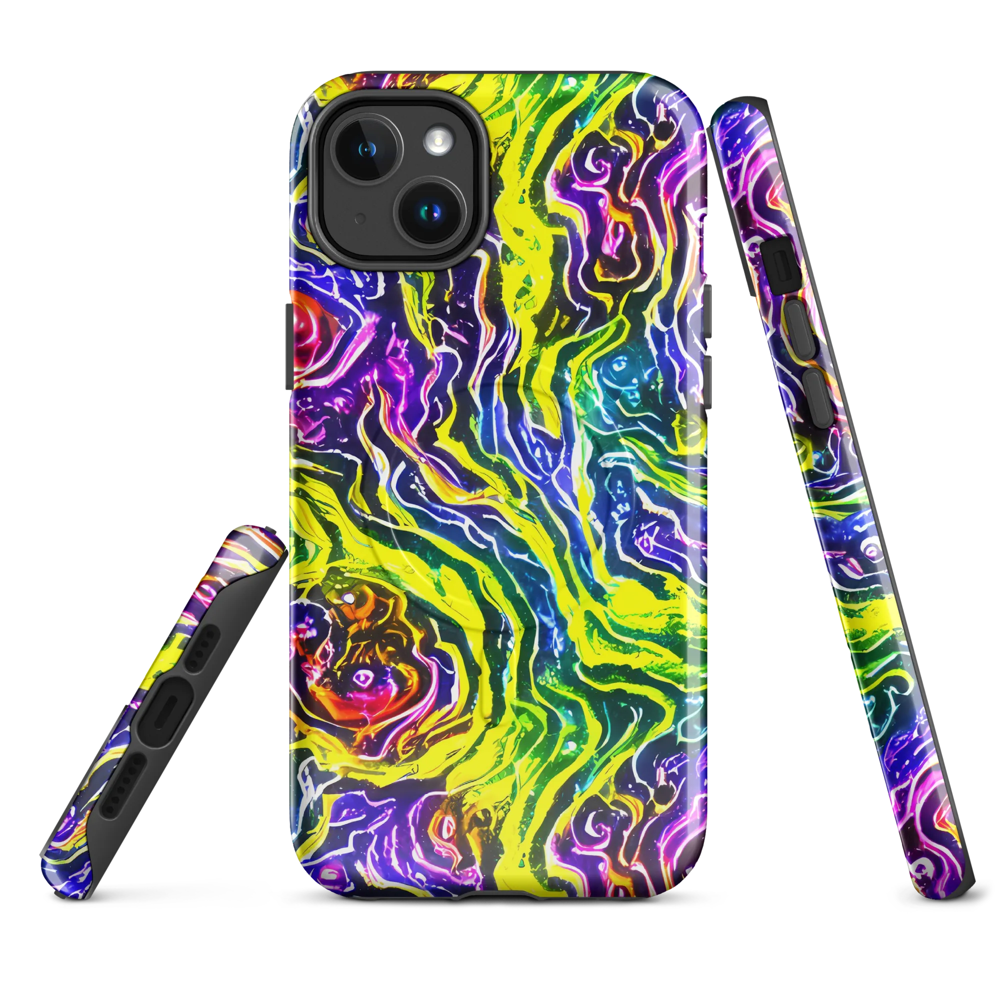 Cosmic Lava Lace on MagSafe Tough Case for iPhone® — Front