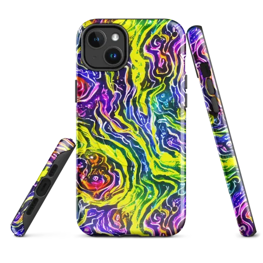 Cosmic Lava Lace on a MagSafe Tough Case for iPhone®