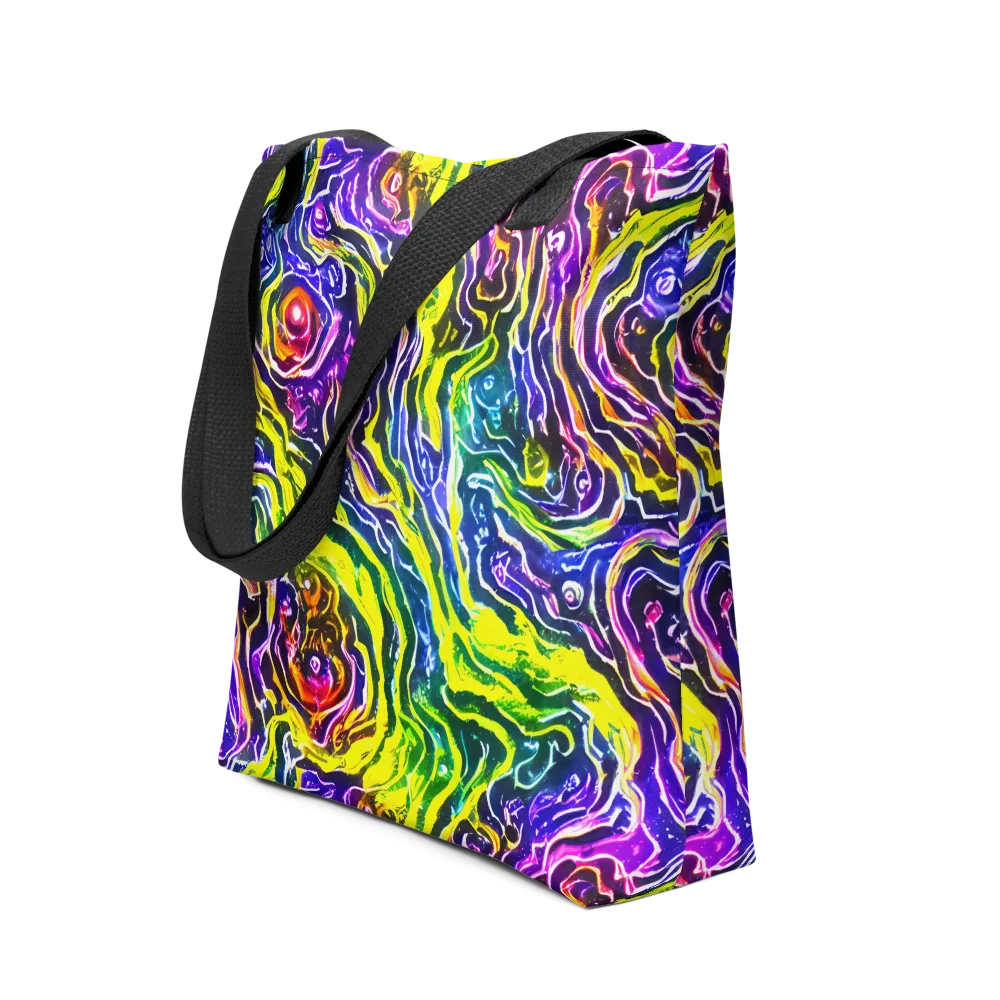 Cosmic Lava Lace on Tote Bag — Front