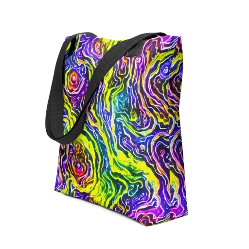 Cosmic Lava Lace on a Tote Bag