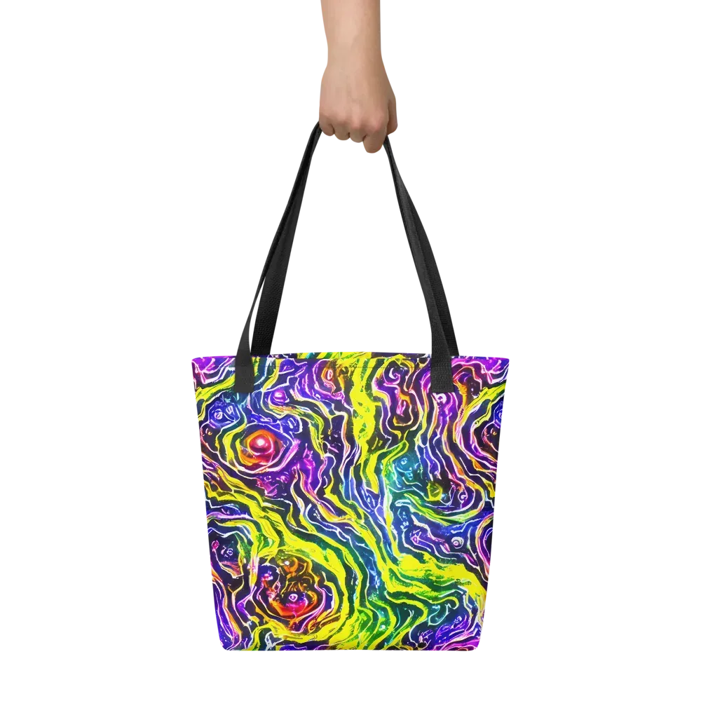 Cosmic Lava Lace on Tote Bag — Front