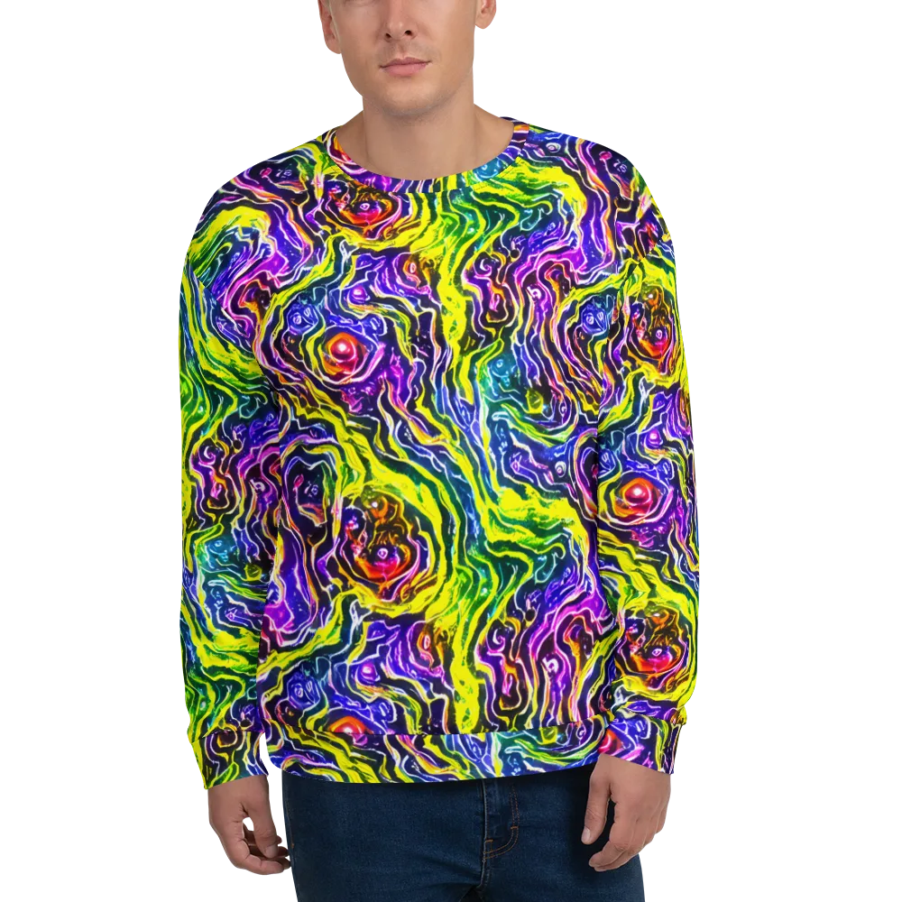 Cosmic Lava Lace on Sweatshirt — Front