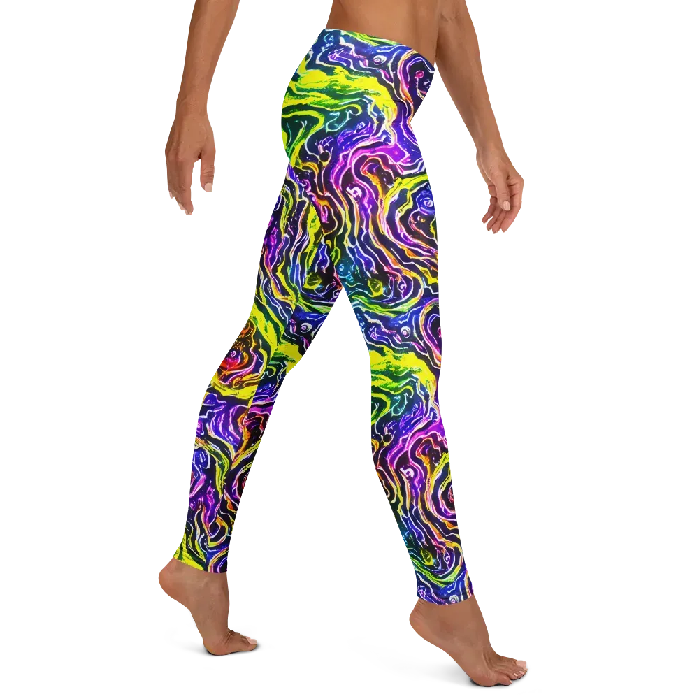 Cosmic Lava Lace on Leggings — Right