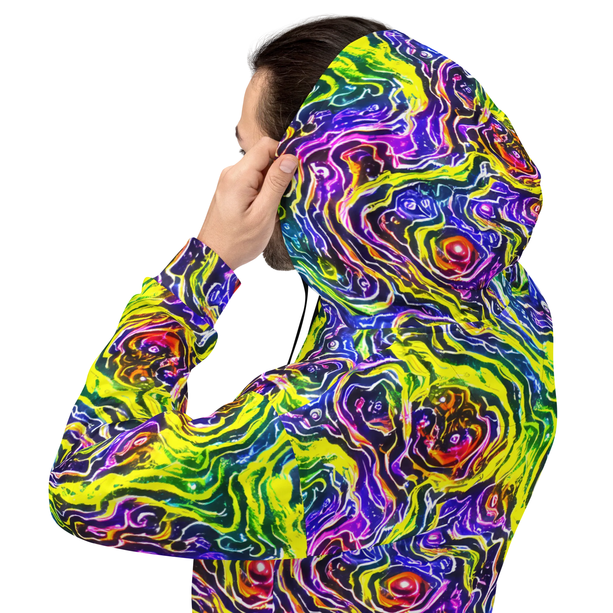 Cosmic Lava Lace on Hoodie — Back