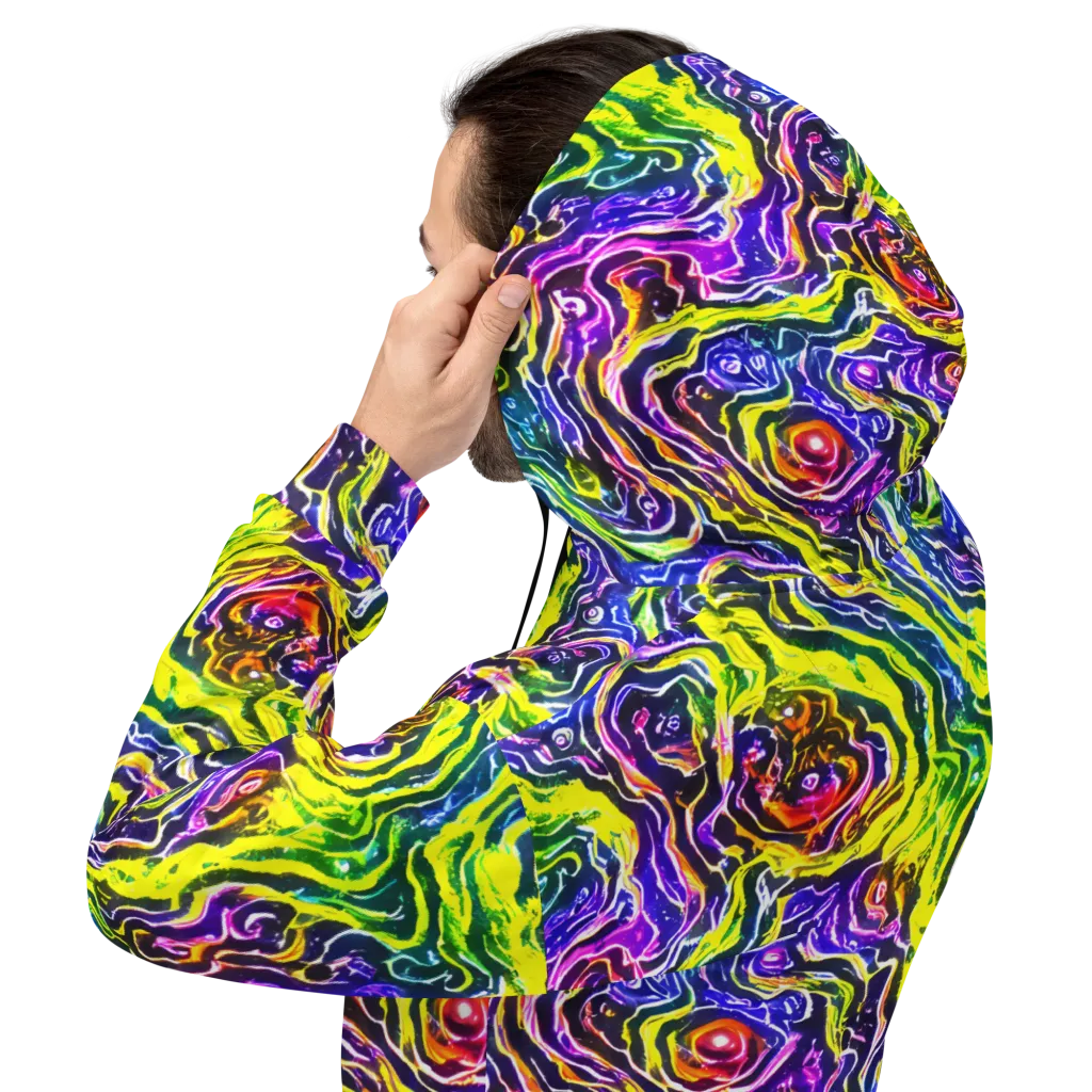 Cosmic Lava Lace on Hoodie — Back
