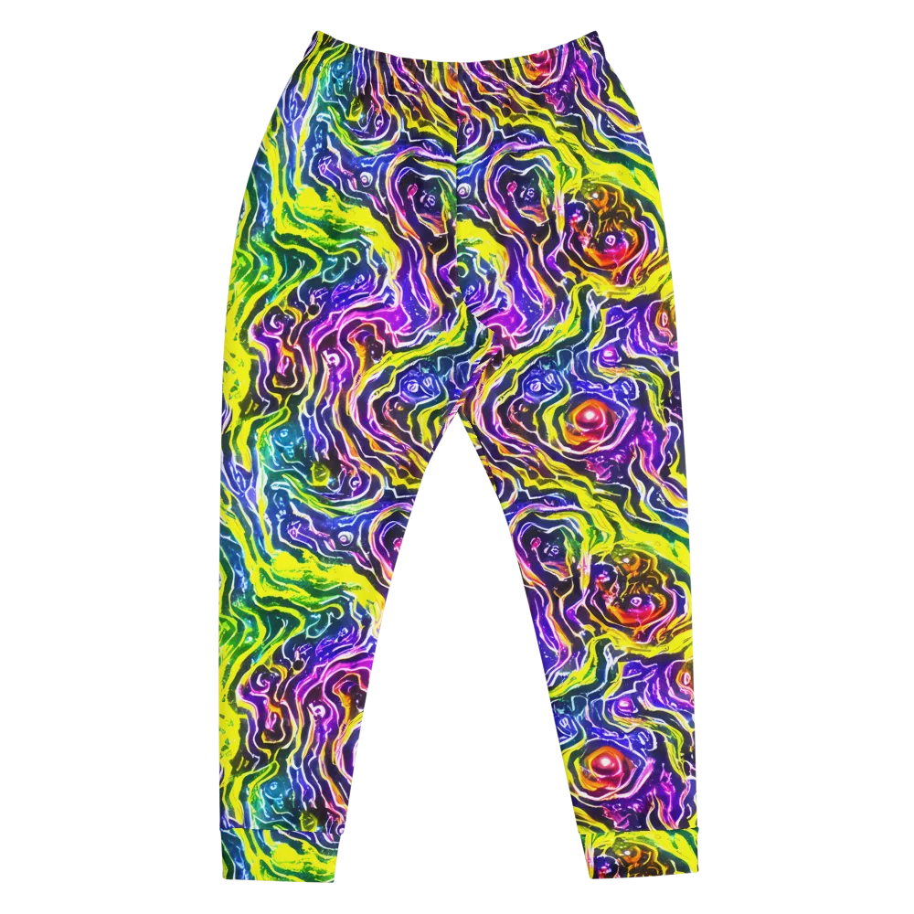 Cosmic Lava Lace on Men's Joggers — Front
