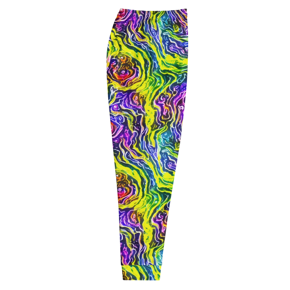 Cosmic Lava Lace on Men's Joggers — Right
