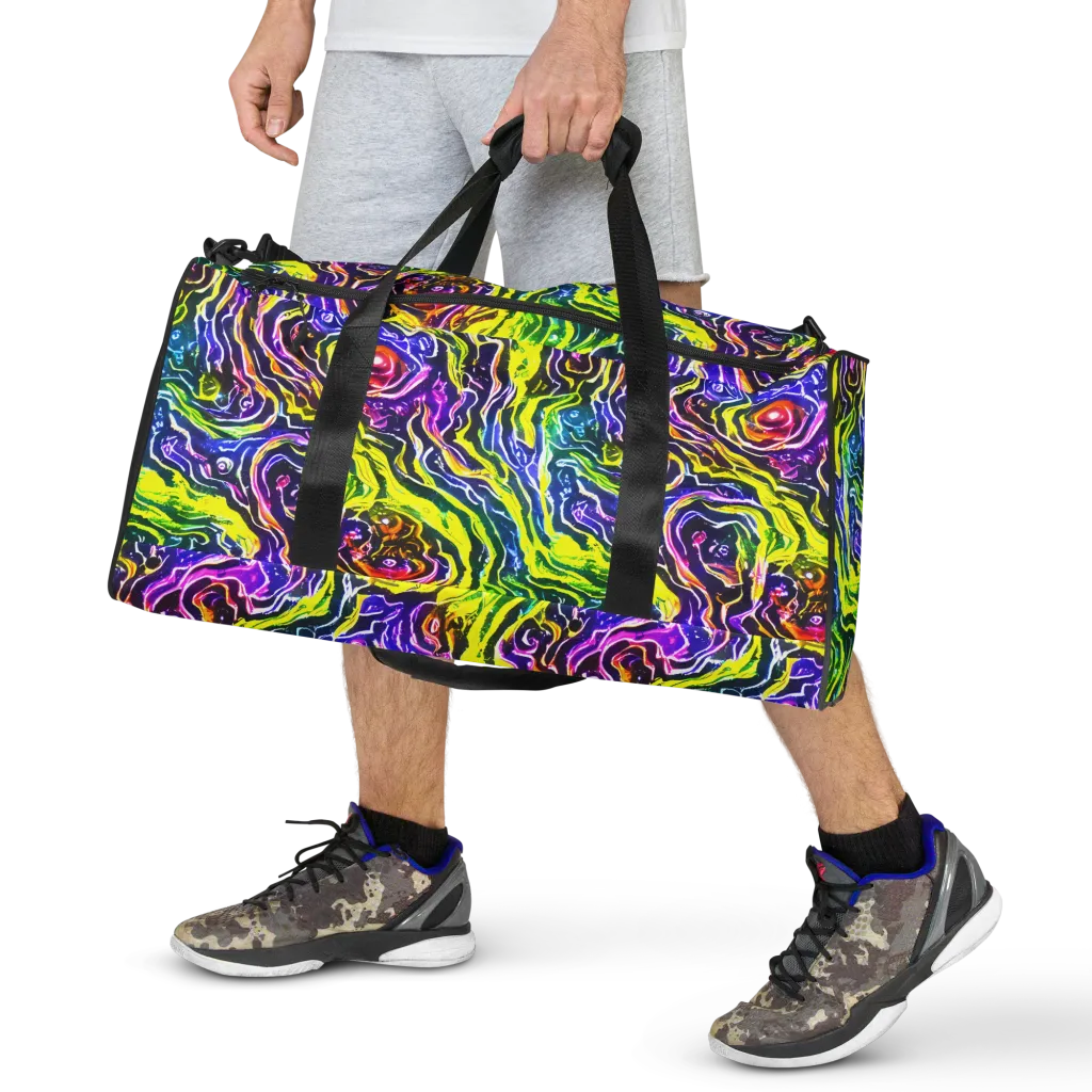 Cosmic Lava Lace on Duffle Bag — Front