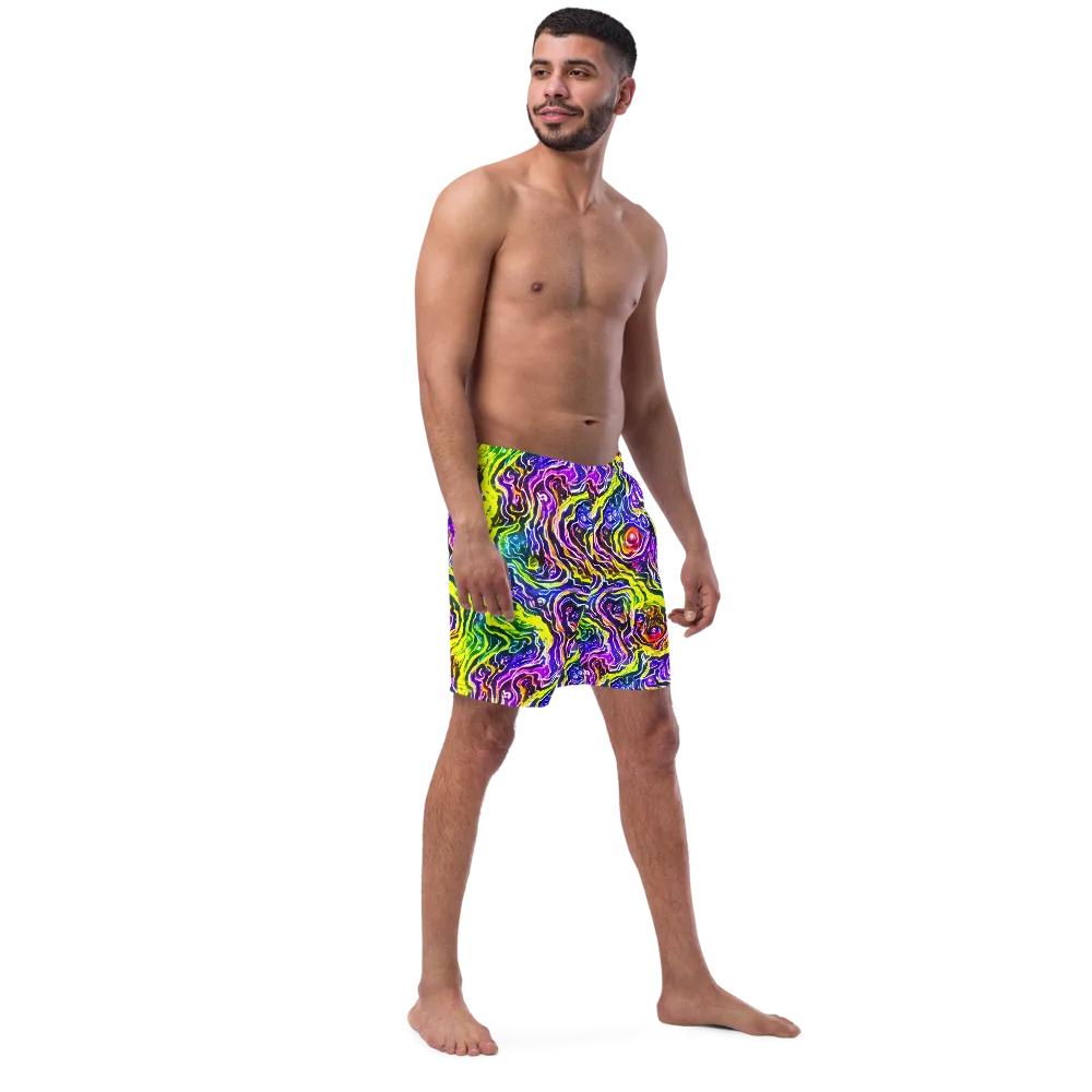 Cosmic Lava Lace on Swim Trunks — Right Front