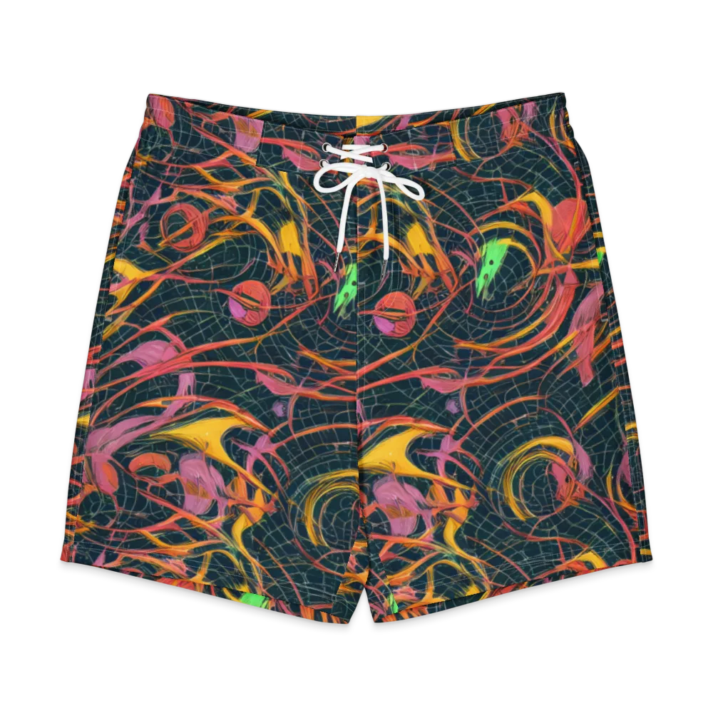 Cosmic Underbrush on Men's Board Shorts — Front