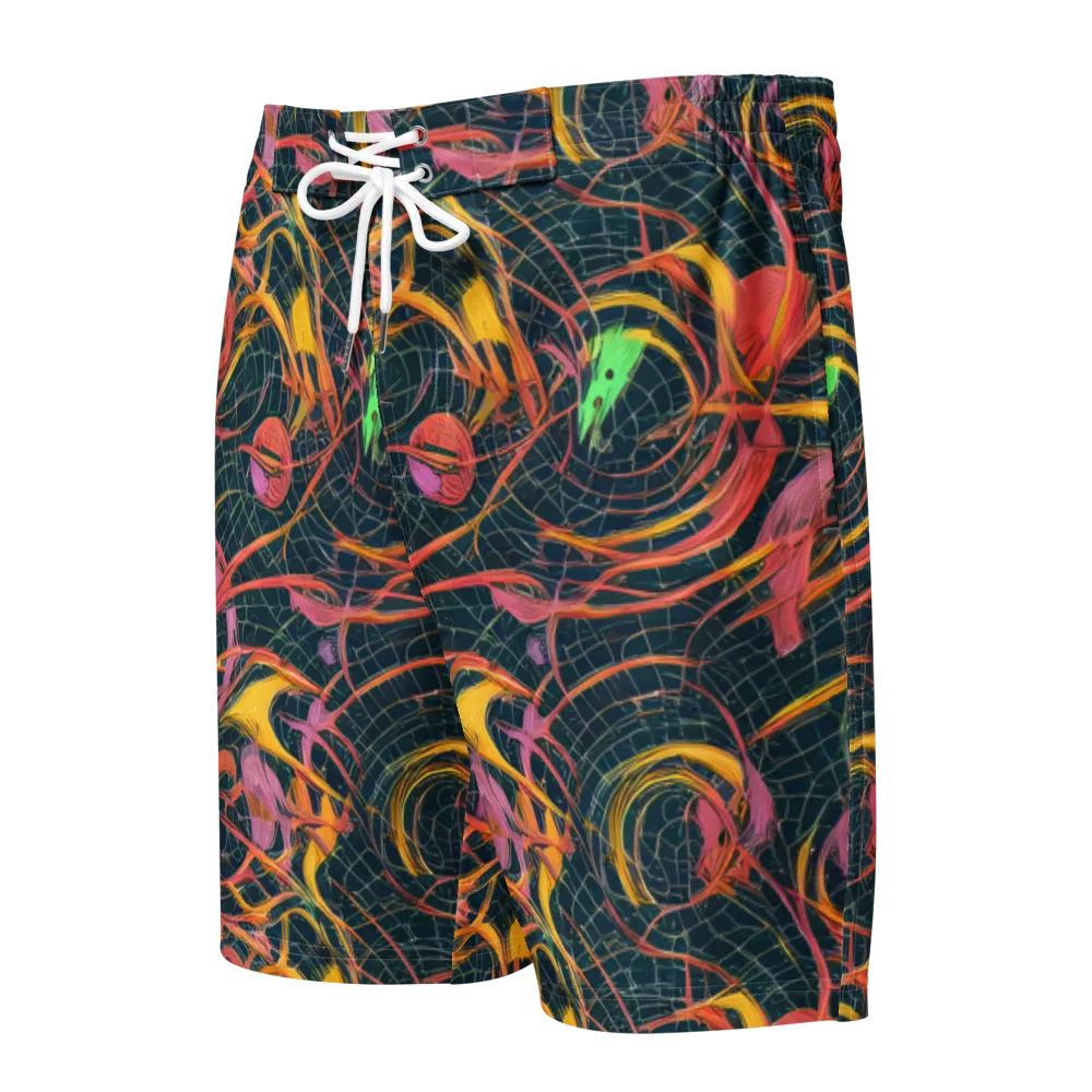 Cosmic Underbrush on Men's Board Shorts — Front