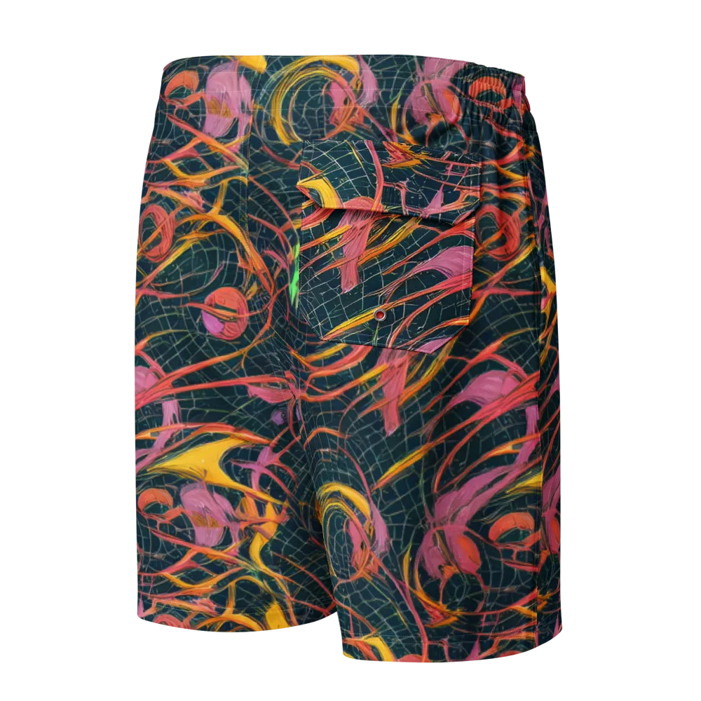 Cosmic Underbrush on Men's Board Shorts — Back